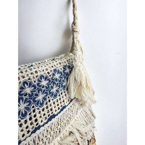 JEN&CO Resort Straw Woven Crossbody NWT beach Vacation - Picture 2 of 5